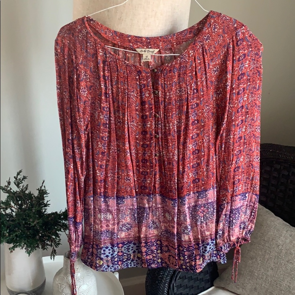 Lucky Brand boho blouse